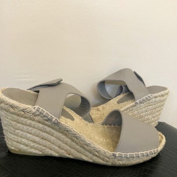 Sz 9 VINCE Made in Spain Sophie Wedge Sandal w Jute Rope Detail in agree Retail - Picture 7 of 10